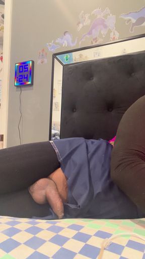 Sissy Cock and Ass Play with cumshot