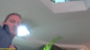 ugly saggy boobs 85 years old mature gets extreme rough and deep doggystyle anal fucked by her big dick stepson