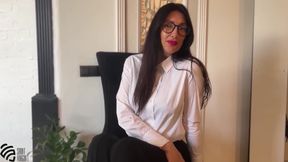 The secretary got a job through the bed