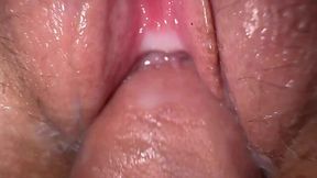 My roommate's pussy took my cock and cum up close