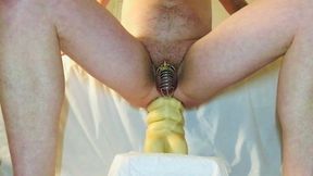 Ruining my asshole with John Thomas toys XXL Oglin