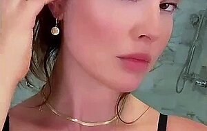 Amanda Cerny Getting Ready For Party On Fishnet