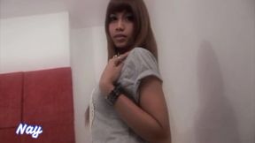 48 Straight boy curious fucking with Latina trans big cock