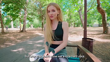 I&#039_ll show you my tits in the park in exchange for your coffee and hard cock