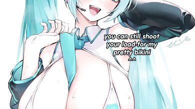 Fast cum or Miku punishes you with big tits big ass and feet