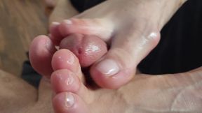 Slow Teasing Footjob Ends With Massive Cumshot Coating My Toes