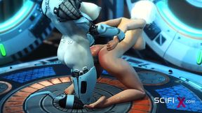 Sex cyborg futa gederation 7. Super fuck system in the sci-fi lab