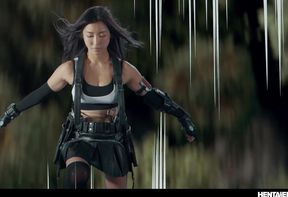 Anime Cosplay Alien Battle - Japanese Girl Emiri Momota Vored in 3d Hentai Fight With Monster Creampie