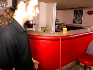 Glamorous cutie likes large jock in throat