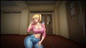 futanari muscle growth world [ femboy hentai game ] ep.2 masochist tiny dick cumshot on livestream !