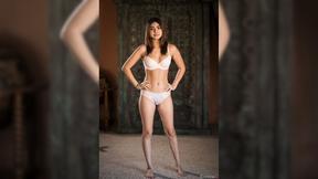 ”Stunning & curious babes having their first erotic threeway”