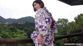 Japanese Kimono Lady Runa Hagawa Had Sex, Uncensored