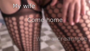 Cheating wife come home with a creampie inside  her fertile pussy and then ride cuckold hubby dick in a cowgirl sloppy seconds - Milky Mari