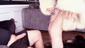 Blowjob with fur and smoker