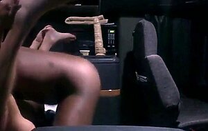Big Black Cock Bareback in a Truck Rig