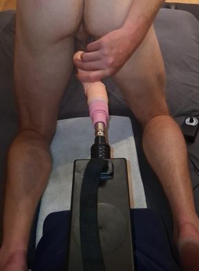 NoFace Twink X ass fucked by fuckmachine doggystyle
