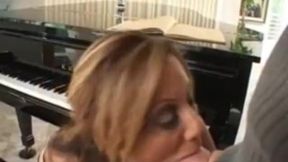 Busty milf rides shaft and gets it rough