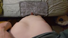 Hands-free Edging: Wide Angle POV Horny Air Humping by Hairless Virgin with Phimosis