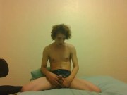 Transgirl Sorry to You for Delaying Her Cumload