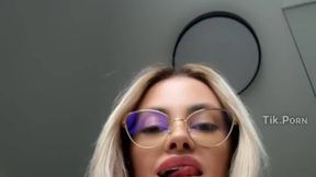 Member content by @Alessia_Quinn @Boob Grab & #Shaved Pussy #Glasses #Blonde #Big Boobs sex nsfw video | Tik.Porn