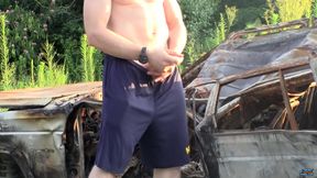 Elijah Returns for a Piss &amp; Stroke