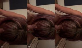 Watch this horny MILF get down and dirty with some deep-throating action
