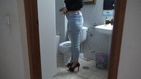 Stepmother Caught Me Watching Her Peeing and She Didn't Care