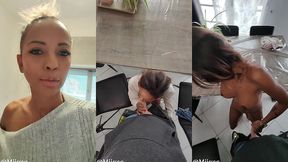 sextape defi baise hard sur la table du salon