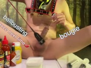 Injecting cream and squeezing milk