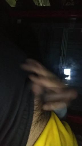 Masturbation in Porch