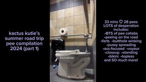 Summer Road Trip Pee Compilation Part 1