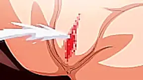 Anime Vixen Pleasured by Hairy Studs Thick Cock Until Full Cream Pie