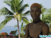 Black lingerie tgirl stripping before jerking