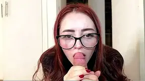 Cheating Red-Haired Young Latina Babe Big Tits Fantasy POV BJ