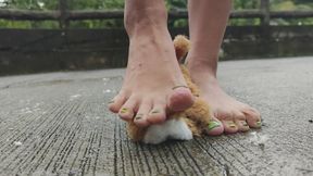 Crushing toy dog-Roses Feetkingdom