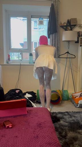 My new sissy learns to twerk✨