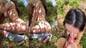 je le suce en foret et j’avale tout comme une petite chienne