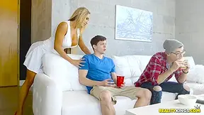 Tegan James In Tanned Blonde Woman Is Fucking Her Lover