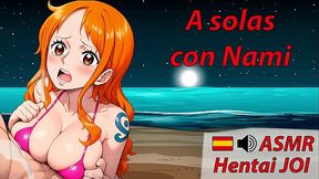 Nami Whispers Sweet Temptation in Spanish JOI ASMR Hentai – A Sensual Ride