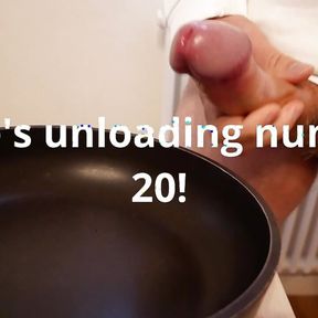 Watch me cum 29 TIMES on a black pan!