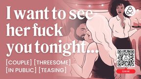 ASMR Audio Porn: FFM Hotel Threesome with Bartender - Pussy Worship and Rough Sex - Erotic Audio for Women