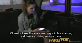 FakeTaxi Boy Band groupie settles for sex with the taxi driver