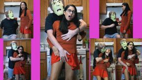 eRica captures the “Creeper” while dressed as Velma trying to TP her house and he breaks free!