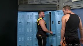Big Hairy Jock Slams Furry Daddy's Tight Hole Post-Sports Sweat Fest