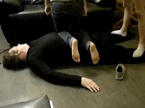 Human Carpet for two girls