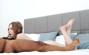 Czech Girl Maya Sinn Interracial Cum in Mouth Blowjob