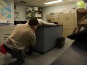 CAUGHT fucking my boss in the storage room at office Christmas party
