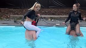 Shoulder Ride Practice in the pool - Part Two - 1 - WMV (HD)