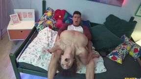 With Big Milkings, The Sister Cheered Up The Dick Of Her Half-brother With Josephine Jackson