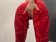 hot CandyLuxxx try on new Nike leggings